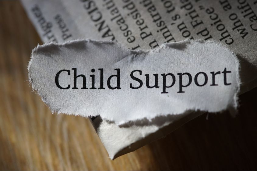 child support on paper